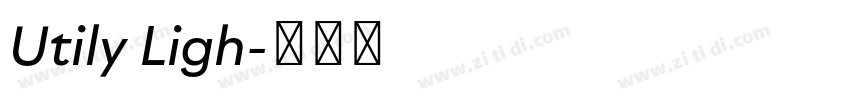 Utily Ligh字体转换